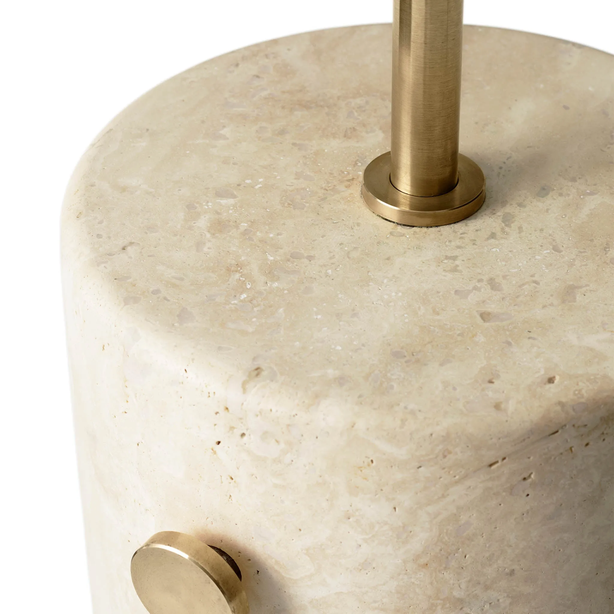 JWDA floor | travertine and brushed brass