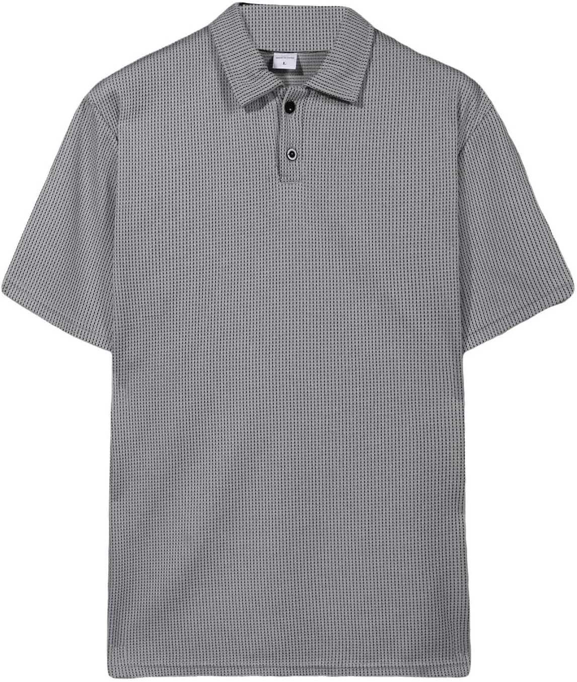 Mens Knitted Polo Shirts 2025 Summer Casual Textured Golf Polos Shirt V Neck Short Sleeve Performance Collared Shirts