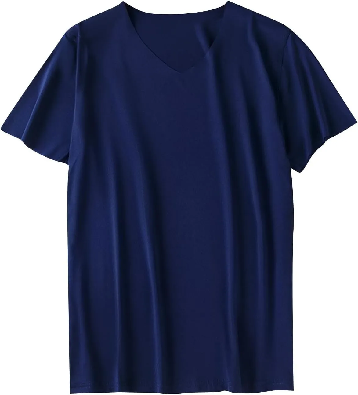 Men's Undershirt Stretch V-Neck Base Layering Tshirts Soft Stretch Moisture-Wicking Tees Quick Dry Gym Sports Tops