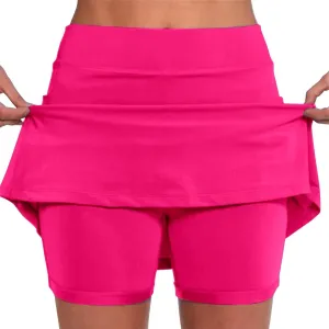 Women's Basic Versatile Stretchy Solid Flared Casual Mini Skort 2025, S-5XL