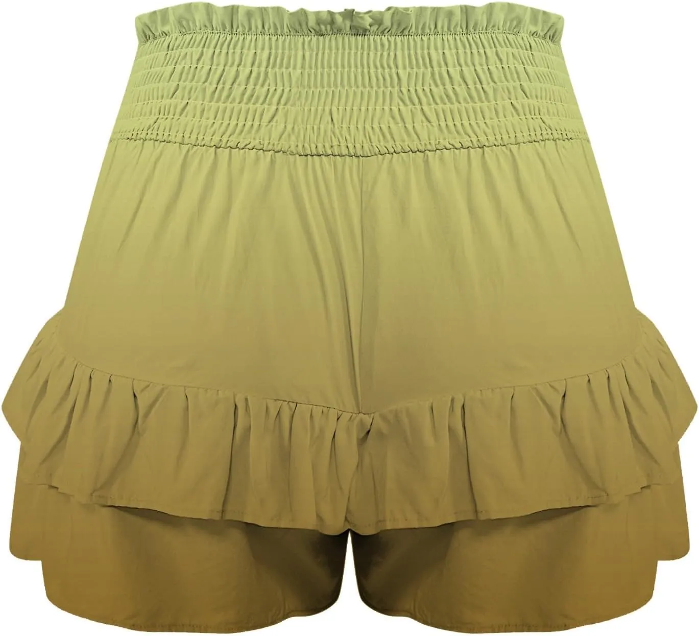 Women's Flowy Shorts Casual Ruffle Tiered Skorts High Waist Soft Mini Tennis Golf Skirt Boho Summer Shorts Dressy