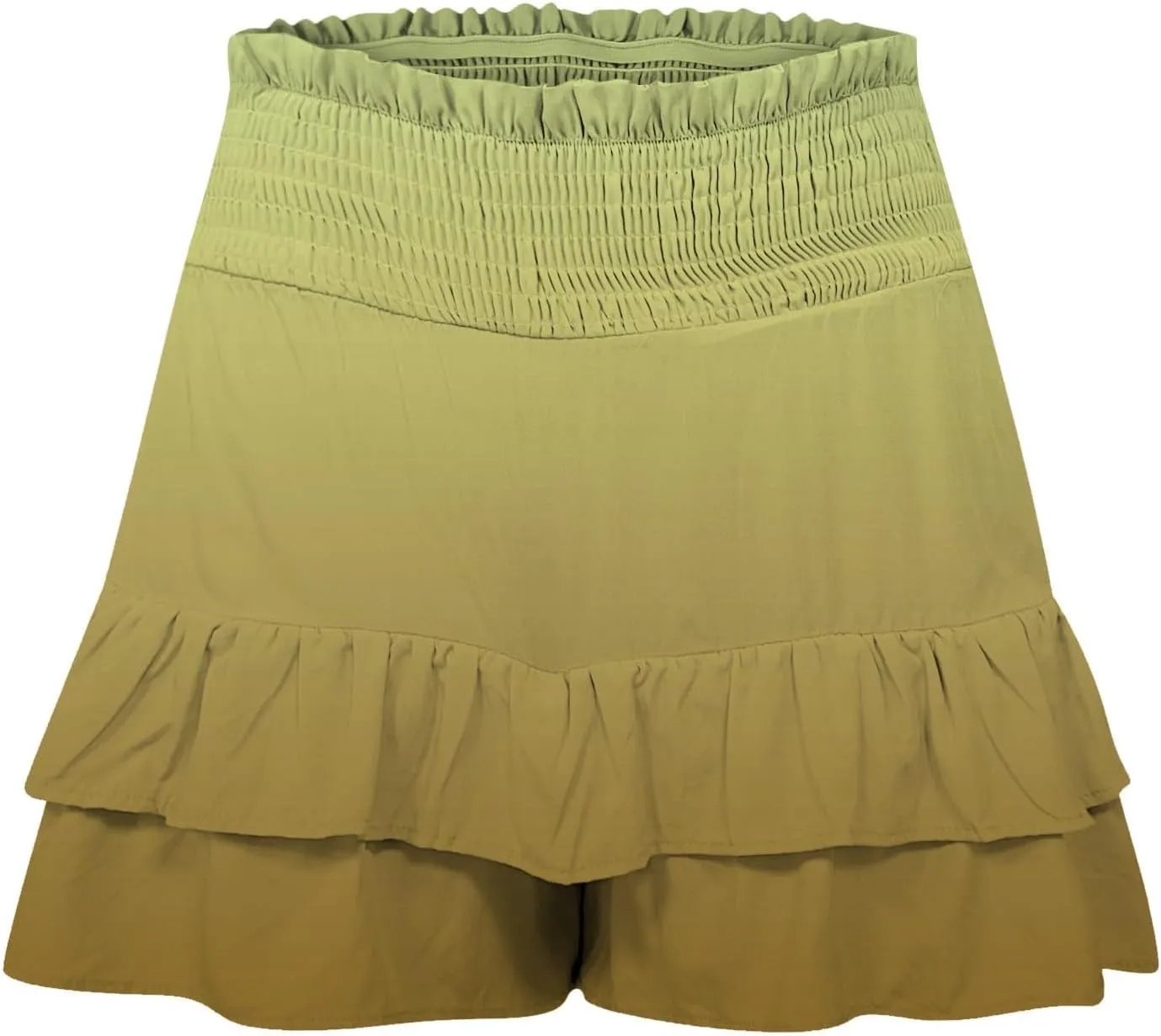 Women's Flowy Shorts Casual Ruffle Tiered Skorts High Waist Soft Mini Tennis Golf Skirt Boho Summer Shorts Dressy